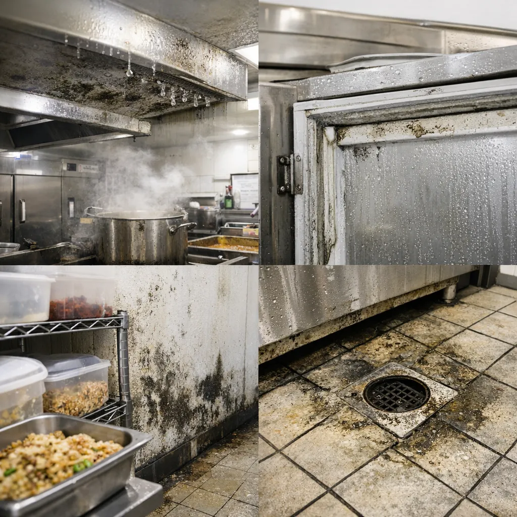 スーパー惣菜室で急増するカビ問題｜見えない湿気と温度管理の落とし穴を徹底解説