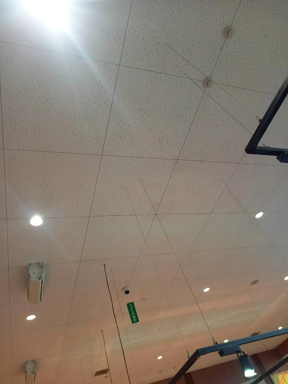 店舗天井ジプトーン除カビ