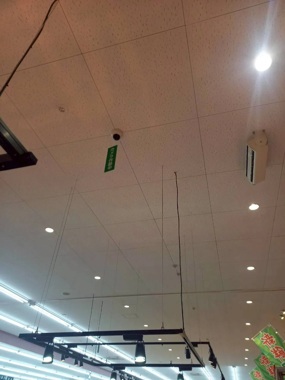 店舗天井ジプトーン除カビ