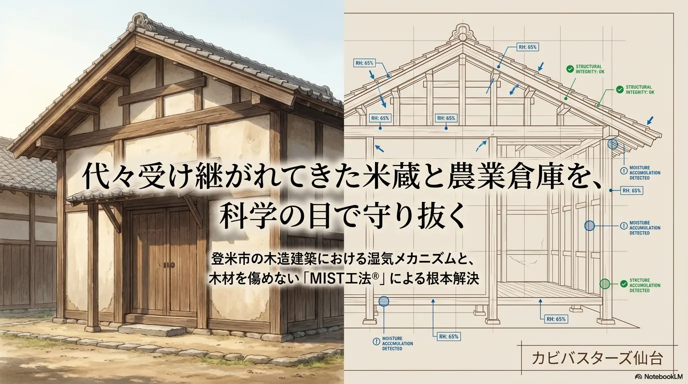 米蔵・農業倉庫のカビ被害を防ぐには?木造建築の湿気対策