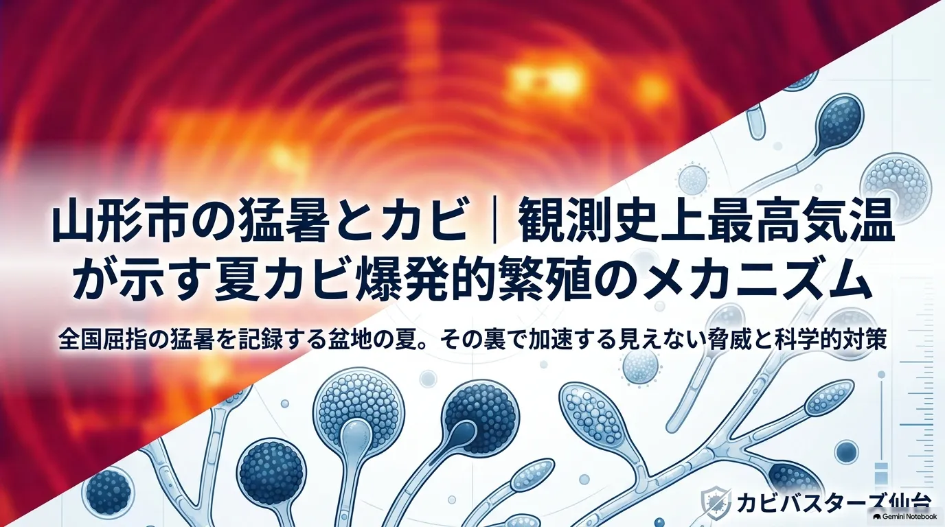 山形市の観測史上最高気温が示す、夏カビの爆発的繁殖リスク