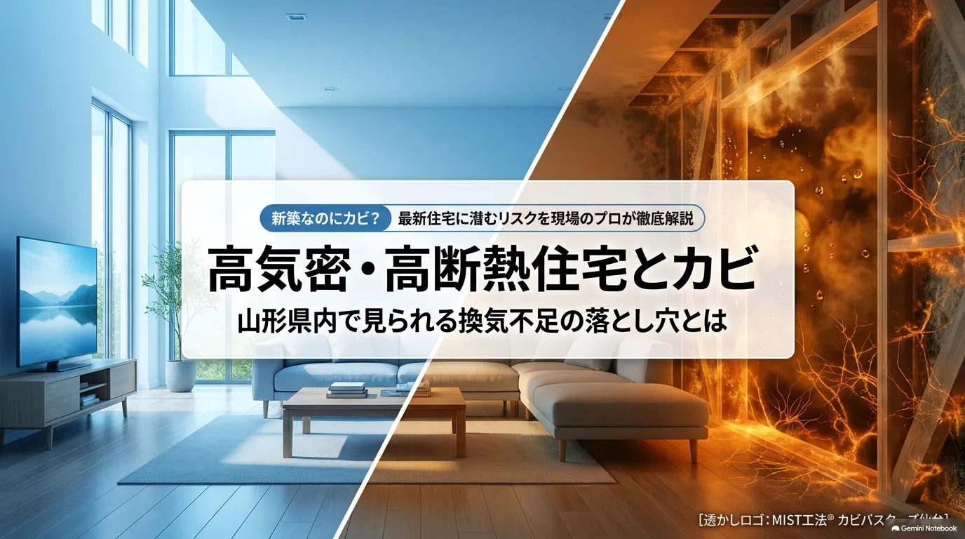 高気密・高断熱住宅でもカビが発生する理由