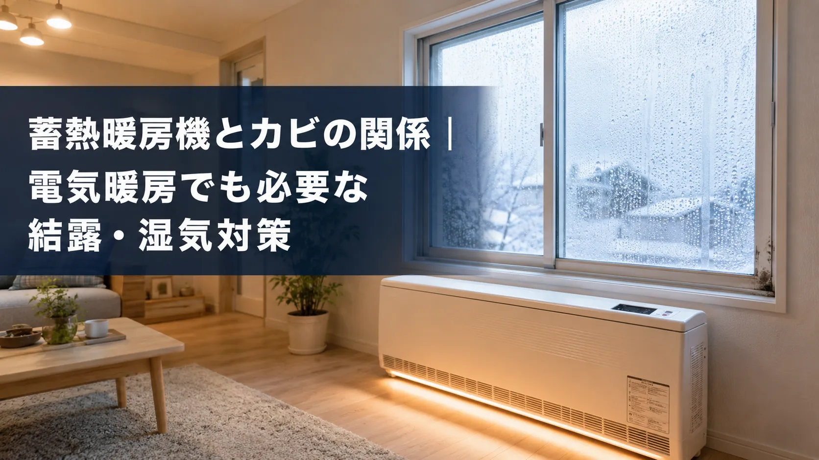 蓄熱暖房機とカビの関係|電気暖房でも必要な結露・湿気対策