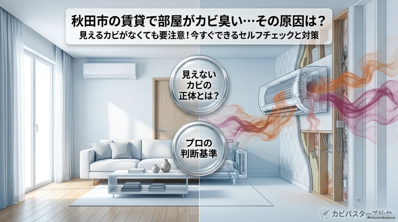 部屋がカビ臭い😷その原因は?秋田市の賃貸で今すぐできるセルフチェックと対策